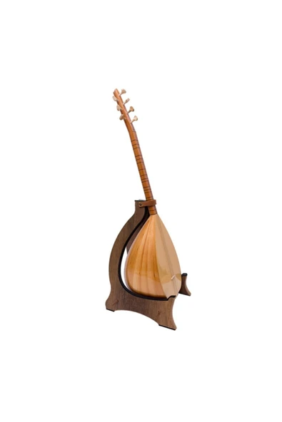Kısa Sap Baglama Saz Nokta Sedefli Stand Kılıf Tel Takımı Tezene - 2