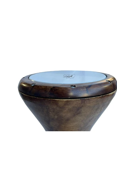 Profesyoneller Için Döküm Mısır Darbuka Ağırlık ( 3 Kg Ahşap Desen) - 3
