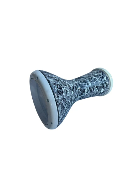 Profesyoneller için Döküm Mısır Darbuka Ağırlık ( 5 Kg Geometrik Desen Gri ) - 5