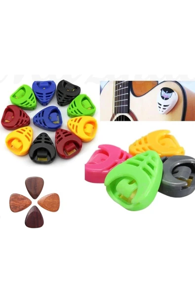 Gitar Pena Sarjoru Pıckholder Ahsap Pena Hediyeli - Resim 5