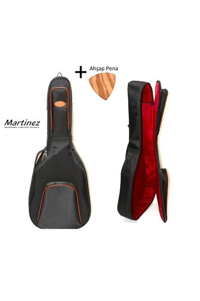 Ultra Koruma Pedli Martinez Mc-48 Klasik Gitar Kılıfı Taşıma Çantası Gigbag Soft Case - Tam Boy