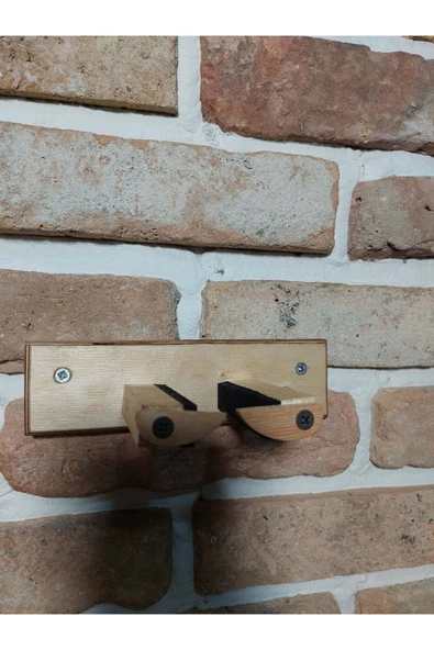 Dekoratif Keman Duvar Askısı Standı Aparatı Ahşap Natural Tasarım - 2