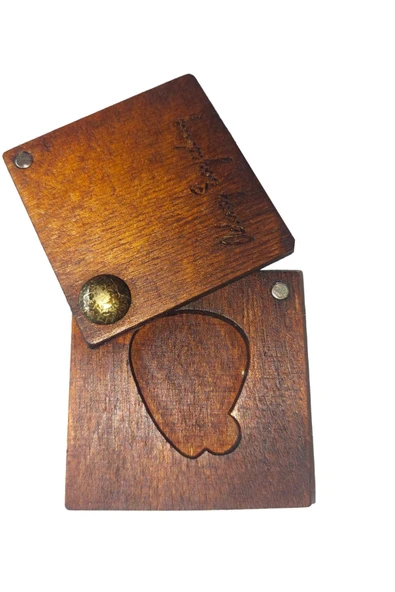 Kişiye Özel Isim Yazılabilir Müzik Severlere Ahşap Gitar Pena Kutusu - Gitaristler Icin Özel Tasarım - Resim 3