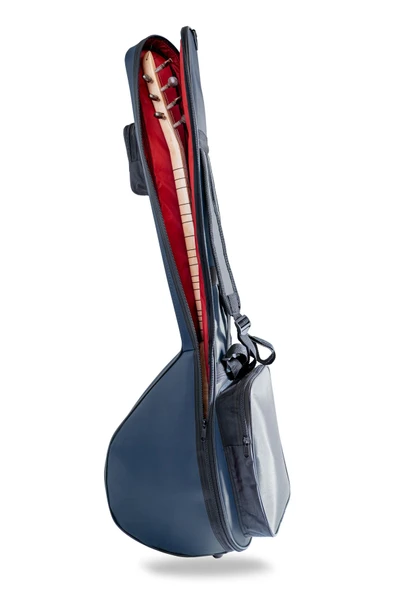 Gigbag Premium Kalite Kısa Bağlama Kılıfı - Profesyonel Saz Taşıma Çantası Lacivert ürün görseli