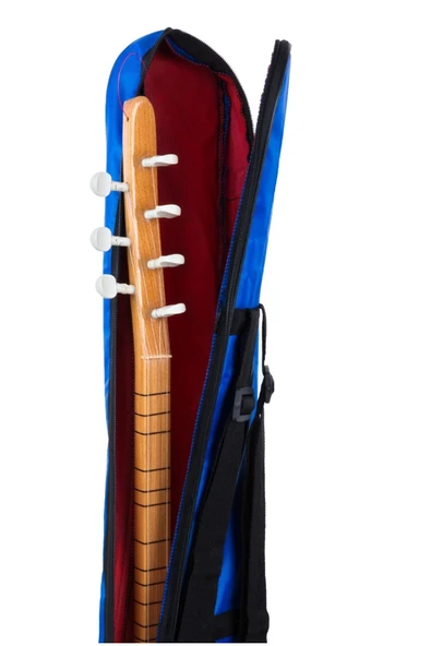 Renkli Bağlama Saz Kılıfı Taşıma Çantası Kısa Sap - Mavi - Tel Takımı Tel Takımı - Resim 5