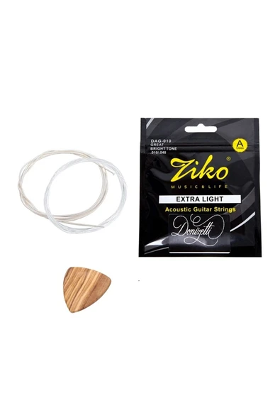 Donizetti Tiko Klasik Gitar Tel Seti Ahsap Pena Hediyeli