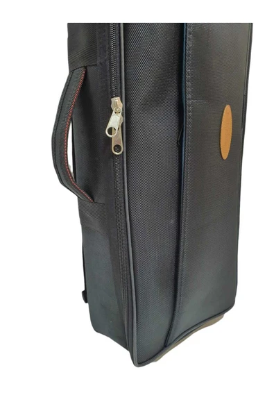 Profesyonel EVALI KUMAŞ Gigbag Çiftli Kemençe Kılıfı - Siyah Renk - Su Geçirmez - Resim 5