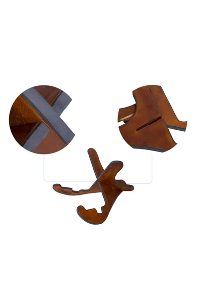 Gitaristlerin Tercihi - Klasik - Akustik - Elektro Elektrik Uyumlu Ahşap Gitar Standı - 3