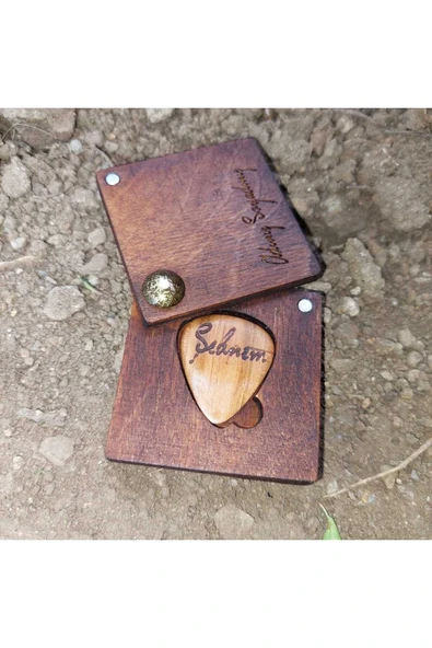 Muzik Severlere Unutulmaz Hatıra Kişiye isime Özel Klasik Akustik Elektro Gitar Ahşap Pena Kutusu - Resim 5