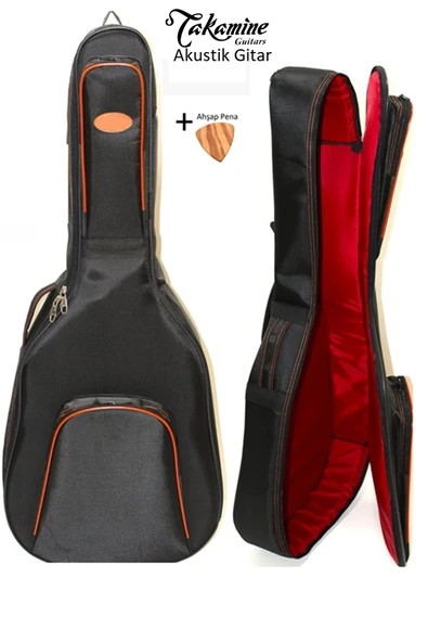 Yüksek Koruma Takamine Elektro Elektrik Ve Akustik Gitar Kılıfı Taşıma Çantası Gigbag Soft Case ürün görseli