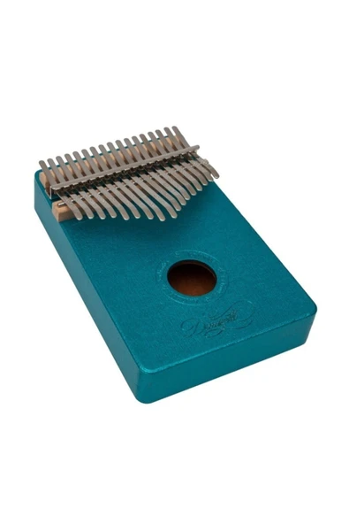 Kalimba Full Set  Paketi Stant Parmak Koruyucu Turkuaz - 2
