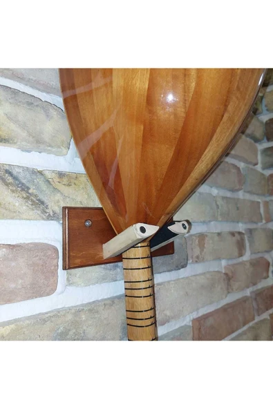 Kısa Sap Bağlama Saz Kılıfı Gigbag  + Tel Takım  + Duvar Askı Standı Hediyeli - Full Koruma - Resim 8