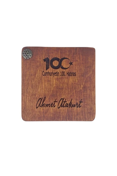 Ahsap Pena Kutusu Ikili Pena Hediye 100 Yıl Hatırası Kişiye Özel Isim Yazma Özel Paketleme - Resim 6