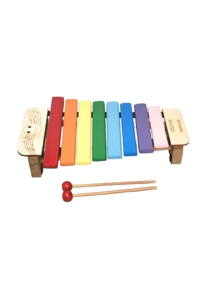 DSR8 Soprano Renkli Ksilofon – Renkli ve Eğitici Müzikal Deneyim - Kselofon - Xylophone - 3