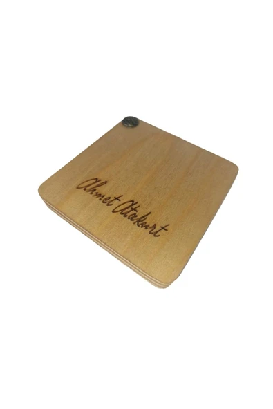 Kişiye Isime Özel Ahşap Pena Kutusu 3 Pena Hediye Natural - Müzik Severlere Unutulmayacak Hatıra - 3