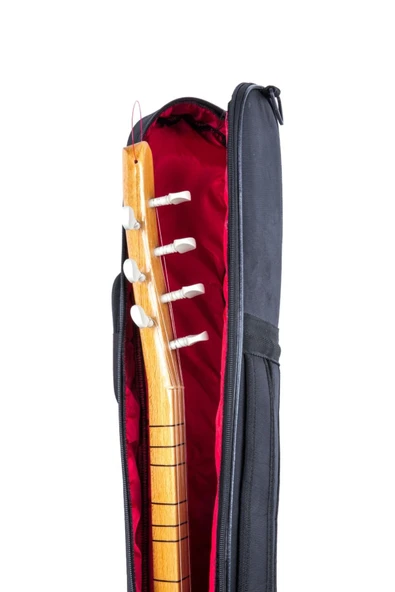 Profesyonel Su Geçirmez 20 Mm Pedli Soft Case Kısa Sap Bağlama Saz Kılıfı Tel Takım Hediyeli - Resim 6