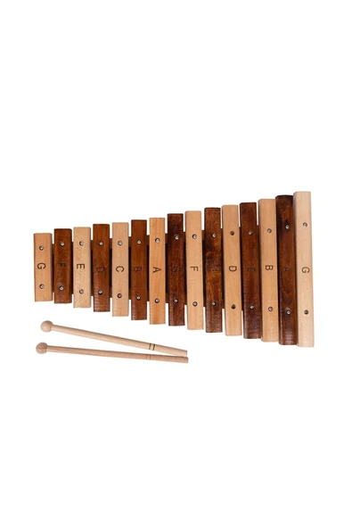 Çocuk Ritim Orff Ksilefon Marakas Ücgen Zil Triangle Zilli Tef 5 Parça Perküsyon Çalışması - 2