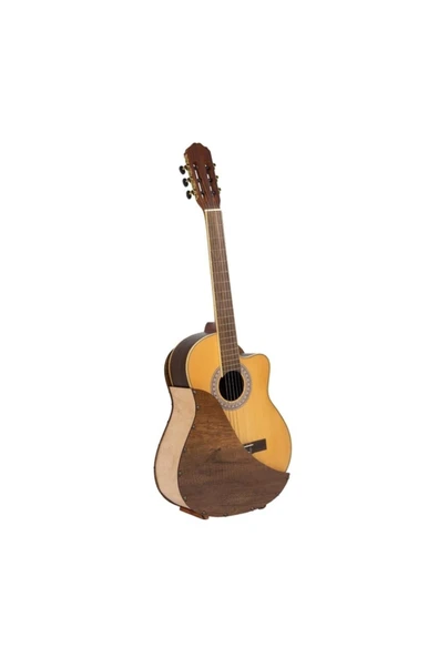 Dekoratif Ahşap Gitar Stant Özel Tasarım + Ayak Standı + Kişiye Özel Ahşap Pena Kutusu ve Pena - 2