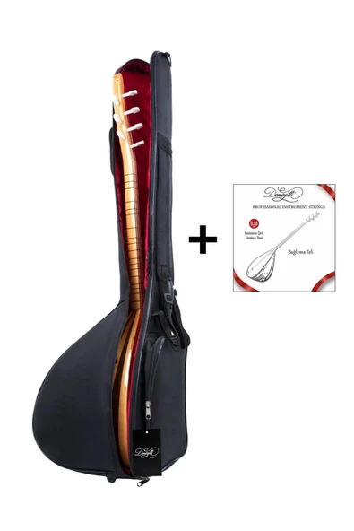 Profesyonel Su Geçirmez 20 Mm Pedli Soft Case Kısa Sap Bağlama Saz Kılıfı Tel Takım Hediyeli ürün görseli