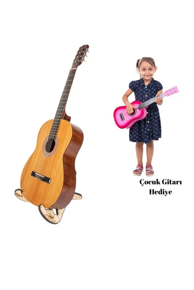 Klasik Gitar 4/4 Tam Boy Dnz375 - Stand - Çocuk Gitarı - Kılıf Hediyeli