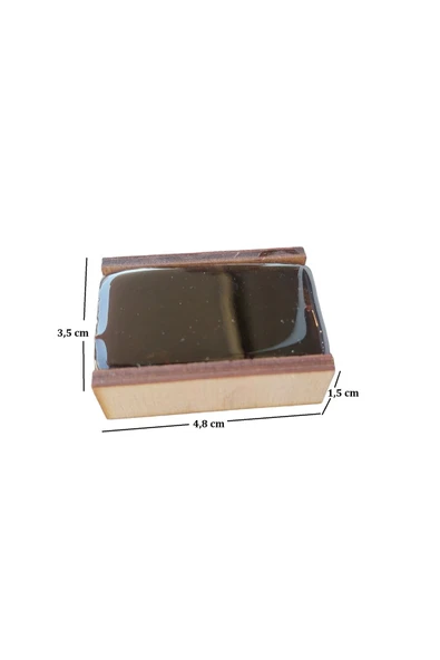 10 Adet Keman Viola Kemane Tambur Naturel Doğal Reçine Rosin Ahşap Kutu Donizetti - 7