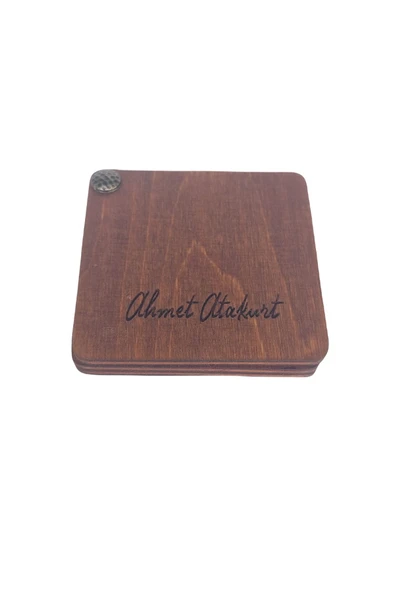 Kişiye Isime Özel Ahşap Pena Kutusu 3 Pena Hediye - Müzik Severlere Unutulmayacak Hatıra - Resim 3