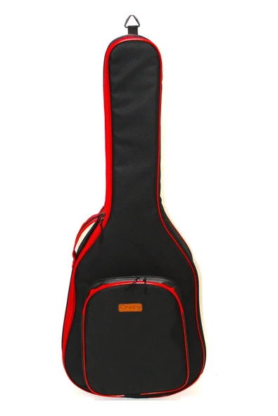 Klasik Gitar Kılıfı Kırmızı Taşıma Çantası Gigbag Softcase + Ahşap Pena - Fark Yaratan Özel Tasarım - Resim 5