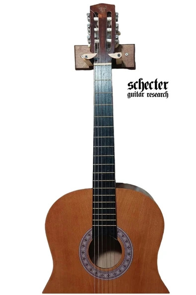 Klasik Akustik Elektro Gitar Duvar Askı Standı Aparatı Askısı Schecter Uyumlu - Ahsap Tasarım - 3