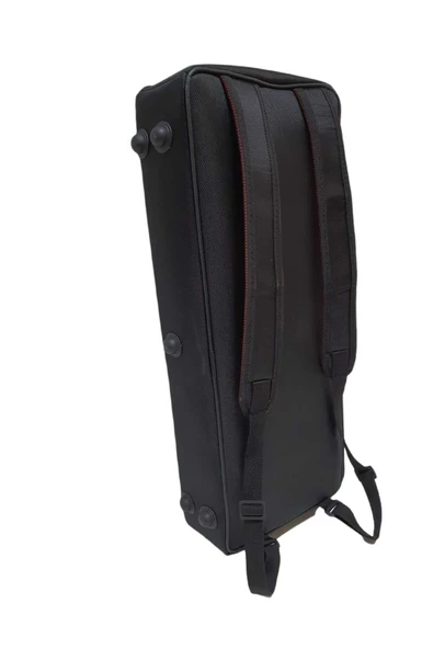 Profesyonel EVALI KUMAŞ Gigbag Çiftli Kemençe Kılıfı - Siyah Renk - Su Geçirmez - Resim 3