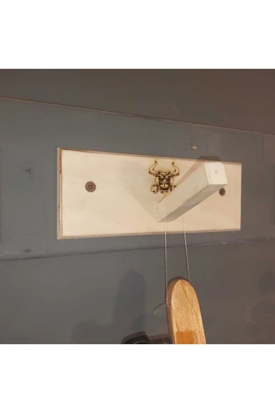 Ahşap Bağlama Saz Cümbüş Tambur Kemençe Enstrüman Için Duvar Ip Askısı Standı - Resim 3