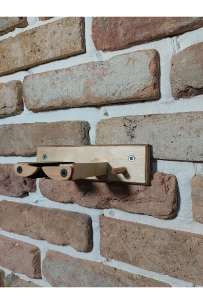 Dekoratif Keman Duvar Askısı Standı Aparatı Ahşap Natural Tasarım - 3