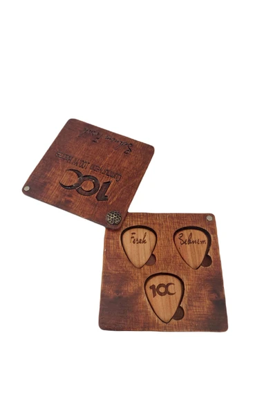 Kişiye Özel Ahşap Pena Kutusu 3 Pena 100 Yıl Hatırası Hediye Paketi ürün görseli