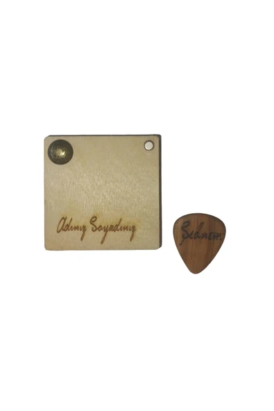 Kişiye Isime Özelleştirilmiş Ahşap Pena Kutusu - Hediye Edilecek El Işçiliği Sanat - Resim 5