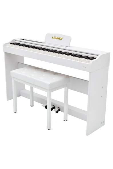 Slp-225 Wh Dijital Konsol Piyano, Bluetooth, Tuş Hassasiyeti, 88 Tuşlu (KULAKLIK VE TABURE) - 2