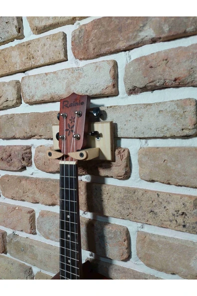 Ukulele Için Şık Dekoratif Ahşap Duvar Askı Standı Pena Hediye - 2