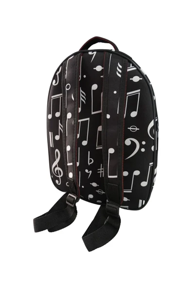 özel üretim NOTA DESENLİ aksesuar ve repertuar çantası - Resim 4