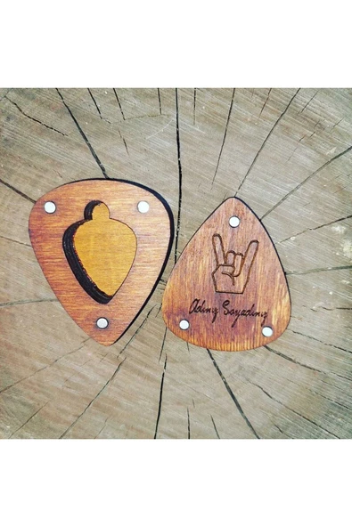 Kişiye Özel Metalica Logolu Pena Kolye Ahsap Kutu Hediyeli - 4