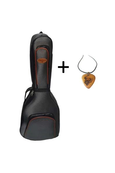 Gri Renk -su Geçirmez Profesyonel Ultra Soft Klasik Gitar Kılıfı Ahşap Gitar Penası Hediye