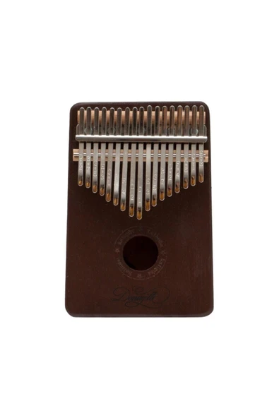 Kalimba Full Set - Hediye Paketi- Stant-parmak Koruyucu Kahverengi - Resim 3