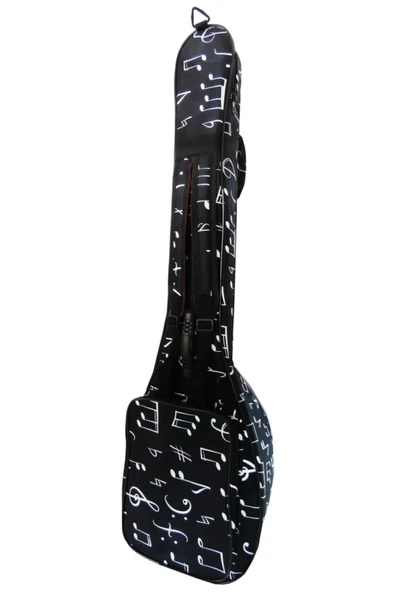 Profesyonel SU GEÇİRMEZ 20 MM PEDLİ Gigbag Uzun Sap Bağlama Saz Kılıfı Siyah + Tel Takımı hediye - Resim 3