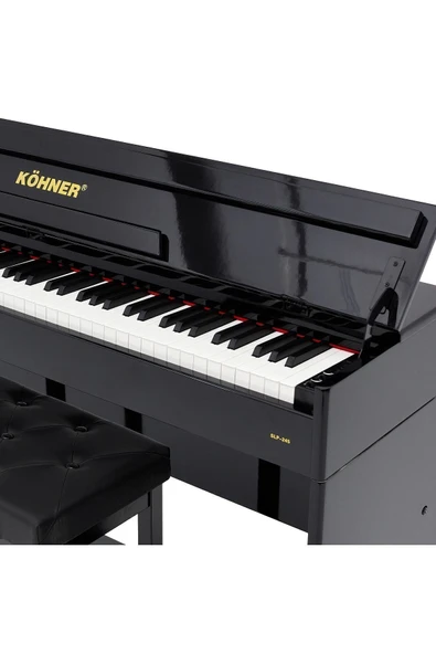 Slp-245 Siyah Ve Beyaz 2 Renk Dijital Konsol Piyano, Bluetooth, Tuş Hassasiyeti, 88 Tuşlu Ve Tabure - 3