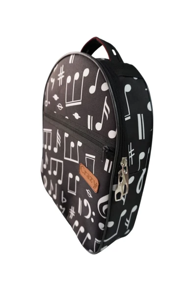 özel üretim NOTA DESENLİ aksesuar ve repertuar çantası - Resim 2