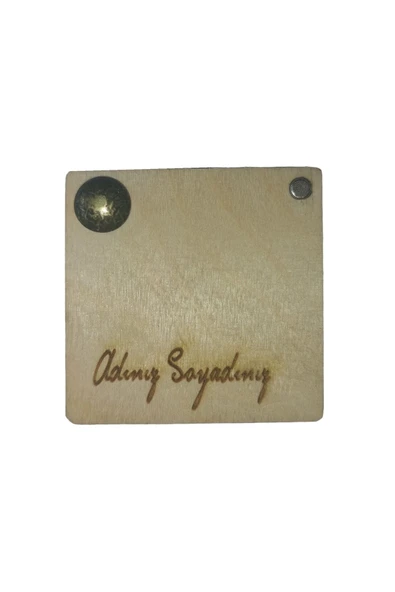 Kişiye Isime Özelleştirilmiş Ahşap Pena Kutusu - Hediye Edilecek El Işçiliği Sanat - Resim 3