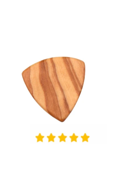 Profesyonel Ahşap Gitar Ukulele Penası Wooden Guitar Picks Kiraz Ağacı ürün görseli