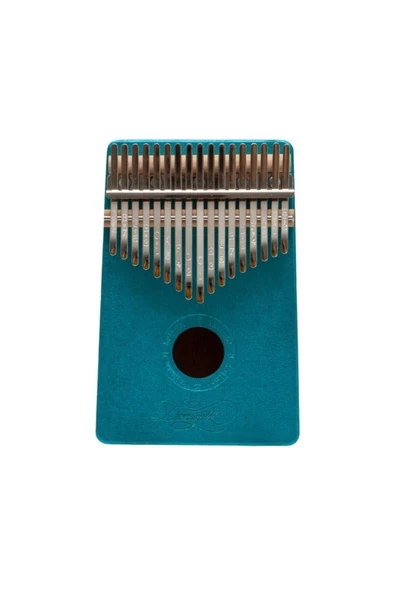 Kalimba Full Set  Paketi Stant Parmak Koruyucu Turkuaz - 3