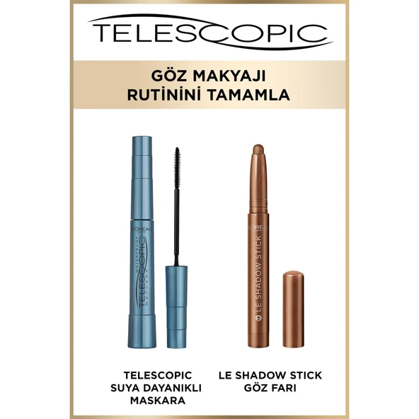 L'Oréal Paris Telescopic Suya Dayanıklı Maskara - Siyah - 7