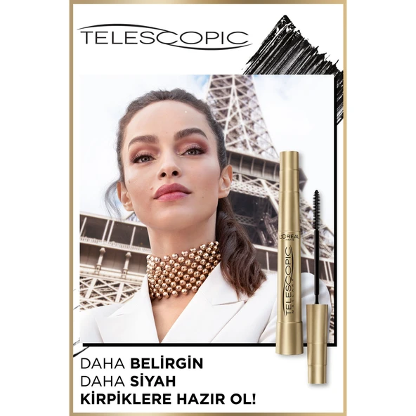 L'Oréal Paris Telescopic Suya Dayanıklı Maskara - Siyah - 4