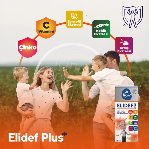 Elidef Şurup Zencefil, C Vitamini Ve Çinko Içeren Takviye Edici Gıda - Resim 3