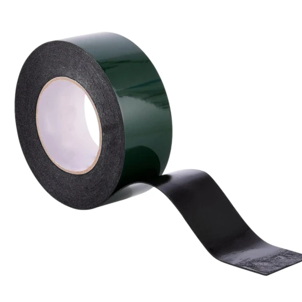 Çift Taraflı Köpük Sünger Bant Eva Yapıştırma Montaj Bandı Siyah 40 mm x 10 Metre Etil Vinil Asetat - 5