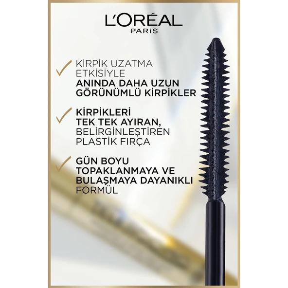 L'Oréal Paris Telescopic Suya Dayanıklı Maskara - Siyah - 5